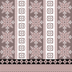 Obraz premium Traditional Slavic ornament, Ukrainian embroidery, Folklore design, Eastern European textile, National costume detail, Handmade needlework, Rustic fabric design, Cultural heritage, Ethnic background, 