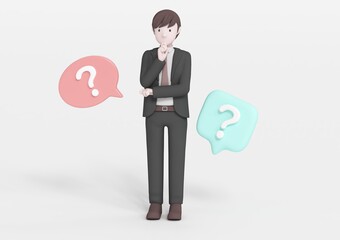 考えるビジネスマン