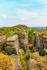 Cesko Svycarsko, Bohemian Switzerland - Tiske Steny on the North of Czech Republic