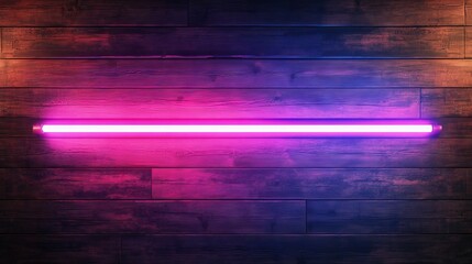 bright and vibrant neon light display casting colorful glow on weathered wooden wall background, creating an urban night scene with modern decorative signage, artistic illumination