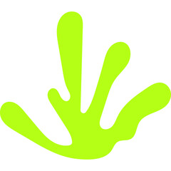 Abstract Seaweed Shape