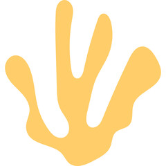 Abstract Seaweed Shape