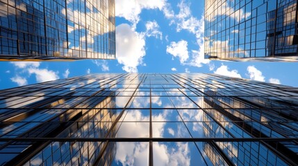 3D rendering of a minimalist skyscraper with no windows