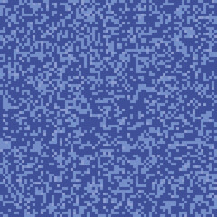 Seamless blue pixel colorful digital camo pattern vector