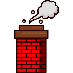 Flat Chimney Illustration