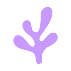 Coral Abstract Shape