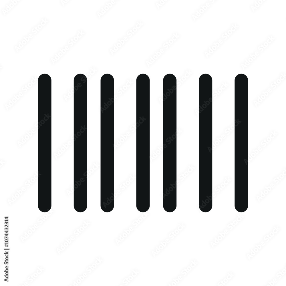 Aufkleber barcode ui icon, bar code simple line user interface vector symbol