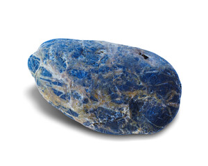 River rock shape isolated on white background. This has clipping path.