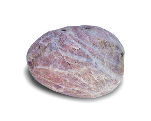 River rock shape isolated on white background. This has clipping path.