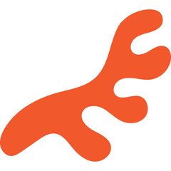 Coral Abstract Shape