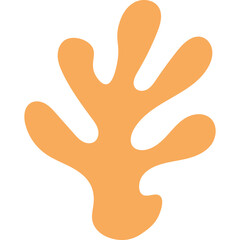 Coral Abstract Shape