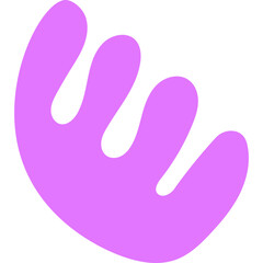 Coral Abstract Shape