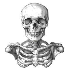 skeleton drawing