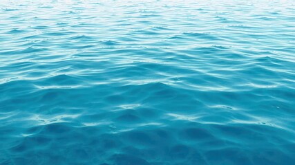 Fototapeta premium Abstract blue sea wavy background with gentle waves and rippling water surface, texture, marine