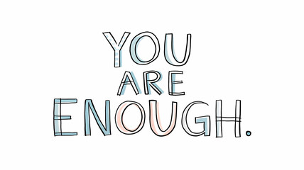 Obraz premium Hand-Drawn Typography Illustration of 