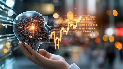 An individual can use generative AI to analyze market data, historical trends, and economic indicators to make informed decisions when trading stocks and making investments in the online market.