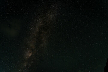 Beautiful night sky, milky way galaxy, Long exposure photograph