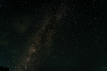 Beautiful night sky, milky way galaxy, Long exposure photograph