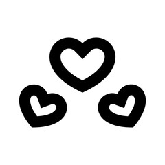 Hearts Line Icon