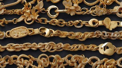 Gold chain individual beautiful assortment
