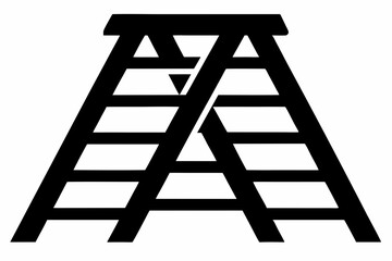 ladder silhouette, ladder vector silhouette