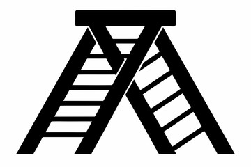 ladder silhouette, ladder vector silhouette