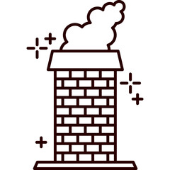 Chimney Line Icon