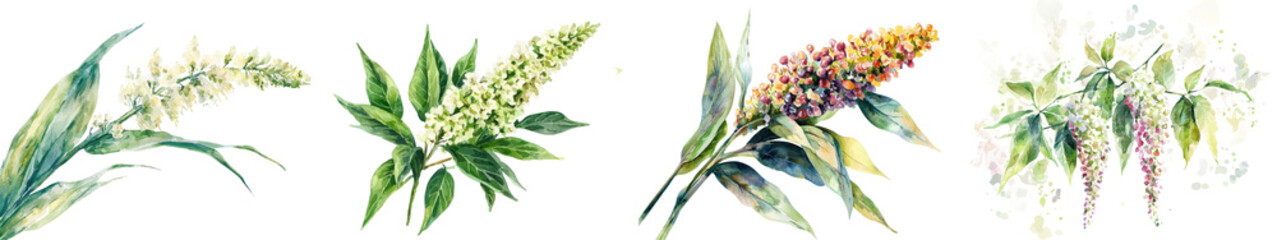 Elegant and Graceful Green Love lies bleeding Amaranthus Flower in Full Bloom with Lush Vibrant Foliage and Plume like Inflorescence  Delicate Serene and Captivating Botanical Beauty