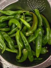 green chili peppers