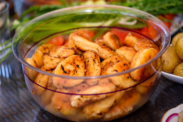 A plate full of potato pies