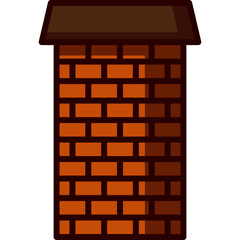 Flat Chimney Illustration