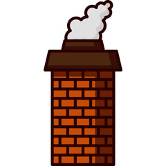 Flat Chimney Illustration