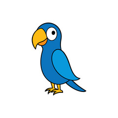 Parrot cartoon vector