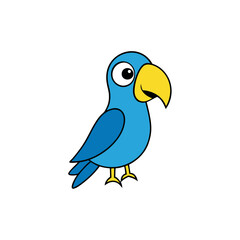 Parrot cartoon vector