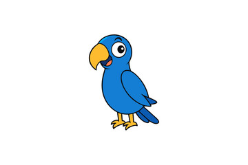 Parrot cartoon vector