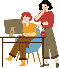 Bad News on Computer Screen