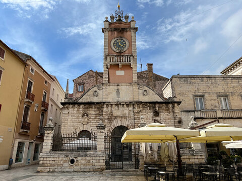 Palace of the City Guard or City Guard with the belfry of the city clock (Zadar, Croatia) - Palača gradske straže ili Gradska straža sa zvonikom gradske ure (Zadar, Hrvatska)