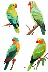 BIRDS ON TRANCHES WATER COLOR ELEMENT