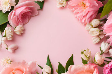 
Background, flower wallpaper, leaves, used for decorating paper, websites, Valentine's Day, various festivals, empty space for copying text.