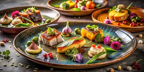 Fototapeta premium Captivating Food Photography for Exclusive Content: Tempting Dishes Perfect for Engaging Audiences on Social Media and Subscription Platforms like Only Fans