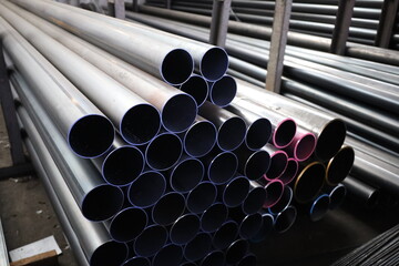 steel pipe product group square pipe Construction steel products such as black steel pipes, image...