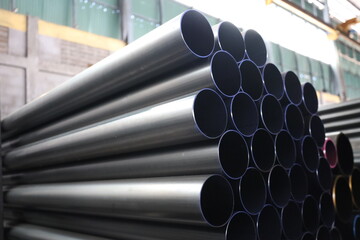 steel pipe product group square pipe Construction steel products such as black steel pipes, image...