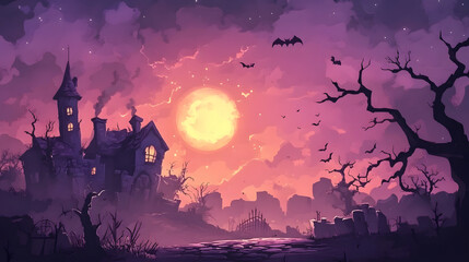 Tattered Cloth Cartoon Halloween illustration