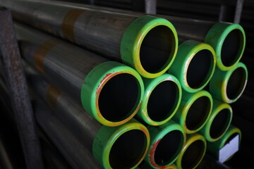 steel pipe product group square pipe Construction steel products such as black steel pipes, image...