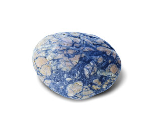 River rock shape isolated on white background. This has clipping path.