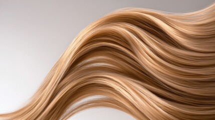 Fototapeta premium A long, flowing mane of blonde hair