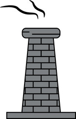 Flat Chimney Illustration