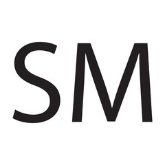 Black service mark symbol sign flat icon