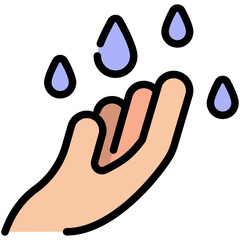 hand filled line icon