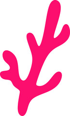 Coral Abstract Shape